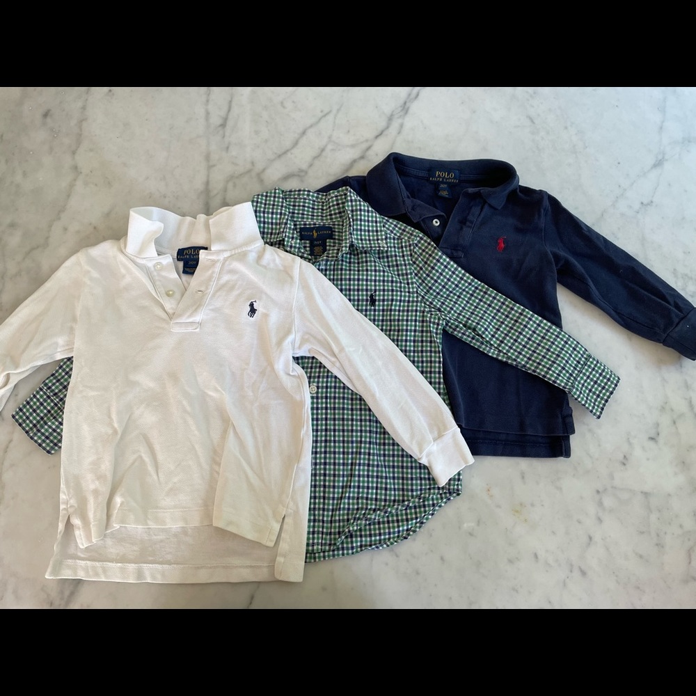 Bundle of Ralph Lauren shirt and polos